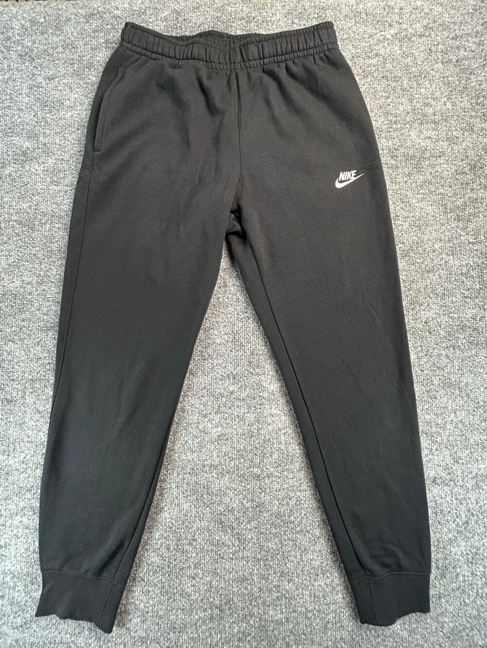 Nike Sportswear Club Fleece Jogger Sweatpants Black Men's M Embroidered Logo